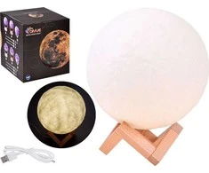 Jokomisiada Naktinės lempos mėnulio mėnulio šviesa 3d 18cm