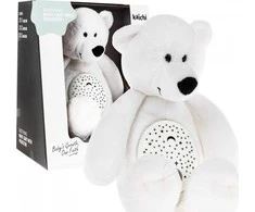 Jokomisiada meškiukas 3in1 čiulptukas vaikams 6m+ Jutiminis žaislas + Projektorius + Muzikinė dėžutė + Mielas žaislas