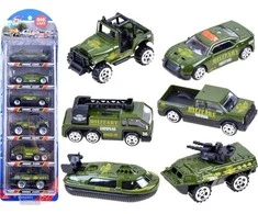 Jokomisiada Metal cars, set WOJSKO 6 pcs, ZA3505