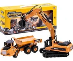 Jokomisiada Metal excavator + tipper set models ZA3910