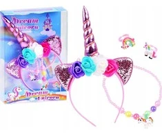 Jokomisiada „Unicorn“ galvos apdangalas su aksesuarais rutuliui ZA3794