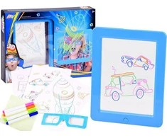 Jokomisiada Apšviesta lenta + 3D akiniai TA0092 rašikliai