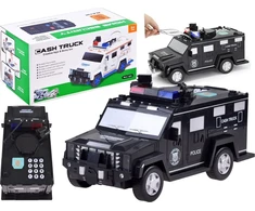 Jokomisiada Žaislinis automobilis Policijos taupyklė Bankomatas Seifas ZA3705