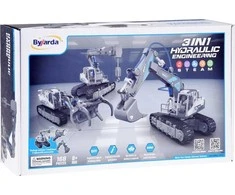 Jokomisiada "3-in-1" rinkinys Statykite statybines mašinas Ekskavatorius kranas krautuvas 168el ZA5013