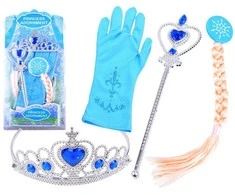 Jokomisiada Rinkinys princesės su pasakomis Crown Hair ZA3967