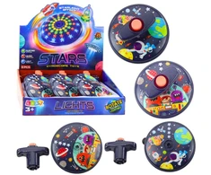 Lean Toys Šviečiantis erdvės diskas su šviesos ir garso efektais