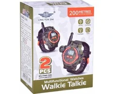 Jokomisiada Walkie talkie 2 Daugiafunkciniai laikrodžiai Diapazonas 200m Kompasas ZA5463