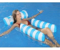 Jokomisiada Patogus pripučiamas plaukimo kėdės tinklinis hamako čiužinys 110x90 cm SP0767