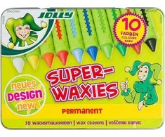 Vaškinės kreidelės SUPERWAXIES PERMANENT, Jolly, 10 sp.