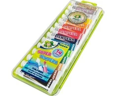 Tempera SUPER, Jolly, 14 spalvų po 7,5ml, plastikinėje dėžutėje