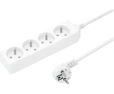 Jonex Blow 9880# Maitinimo ilgintuvas PS-470p 4 lizdai su įžeminimu 3m baltas 3x1mm