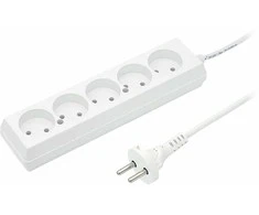 Jonex Prailgintuvas 5 lizdų, 10A, 3 m /OMY 2x1/ baltas PS-560 T-105770