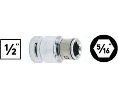 JONNESWAY ADAPTER 1/2" DO sukimo antgalių 6kt. 5/16"