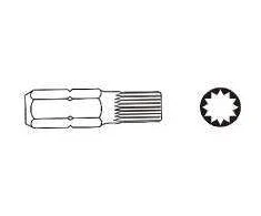 JONNESWAY KOŃCÓWKA SPLINE M14 x 75mm