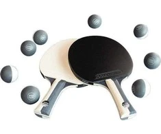 Joola Stalo teniso komplektas Joola 2 raketės + 8 juodos + baltos rutuliukai 54817 Universal