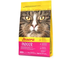 Josera Indoor begrūdis sausas pašaras katėms su paukštiena ir jūros žuvim, 400g