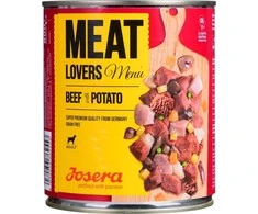 Josera Meat Lovers Menu jautiena with bulvės konservuotas pašaras šunims su jautiena ir bulvėmis, 800g