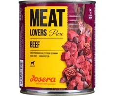Josera Meat Lovers Pure jautiena konservuotas pašaras šunims su jautiena, 800g