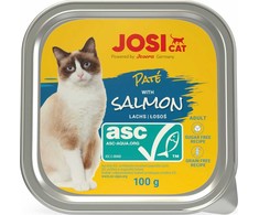Šlapias kačių maistas JosiCat, lašiša, 0.1kg