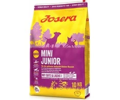 Josera MiniJunior antiena and lašiša sausas pašaras mažų veislių jauniems šunims su antiena ir lašiša, 10 kg