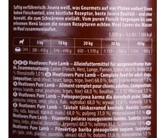 Josera Meat Lovers Pure ėriena konservuotas pašaras šunims su ėriena, 400g