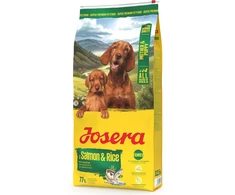 Šunų maistas - JOSERA Mother &amp; Puppy lašiša ir ryžiai 12.5kg, be glitimo, 30% baltymų