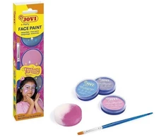 Jovi Veido dažai piešimui JOVI Fantasy, 3x8ml, su teptuku ir kempine, mišrios spalvos