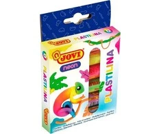 Plastilinas JOVI, 15 g, 6 neoninės spalvos