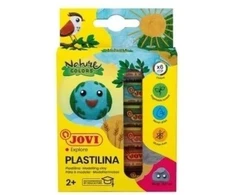 Jovi Plastelinos rinkinys 6 natūralių spalvų, po 15 g
