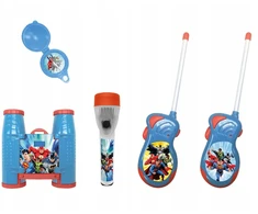 Joy Toy 4 viename rinkinys vaikams: racijos, žibintuvėlis, žiūronai, kompasas Batman Superman / 23933 Dc
