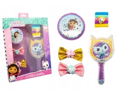 Joy Toy Gabi kačių namelio plaukų aksesuarų rinkinys: veidrodėlis, plaukų segtukai, gumytės, šepetys / 23887