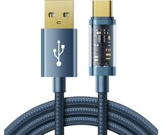 Laidas prie USB-A / Superpass / Type-C / 3A / 1.2 m Joyroom S-UC027A12 (mėlynas)