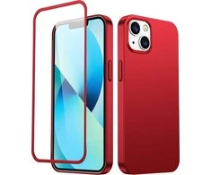 Joyroom 360 Full Case priekinis ir galinis dangtelis, skirtas iPhone 13 + grūdinto stiklo ekrano apsauga raudona (JR-BP927 raudona)