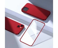 Joyroom 360 Full Case priekinis ir galinis dangtelis, skirtas iPhone 13 + grūdinto stiklo ekrano apsauga raudona (JR-BP927 raudona)