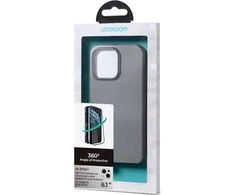 Joyroom 360 priekinis ir galinis dangtelis telefonui Apple iPhone 13 + apsauginis ekrano stiklas pilkas (JR-BP927 tranish)