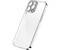 Dėklas Joyroom Chery Mirror Case Cover for Apple iPhone 13 Pro su metaliniu rėmeliu Sidabrinis (JR-BP908 sidabrinės spalvos)