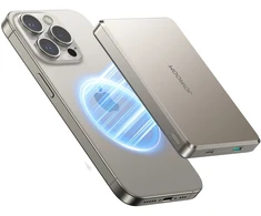 Joyroom Powerbank JR-PBM08 Pro 22,5W 10000mAh su belaidžiu įkrovimu 2x USB-C - titaninis (6956116749828)