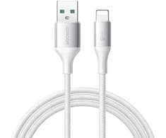 Joyroom S-A28 Flash serijos 3A USB-A - Lightning kabelis 1m - baltas