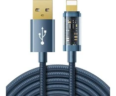 Duomenų kabelis prie USB-A / Lightning / 2.4A / 2m Joyroom S-UL012A20 (mėlynas)