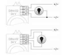 F&amp;F DRM-02-24V MIKROBANGŲ JUDĖJIMO JUTIKLIO LUBOS