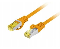Lanberg PATCHCORD KAT.6A S/FTP LSZH CU 0,5 M ORANŽINIS FLUKE PASSED LANBERG