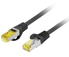 LANBERG tinklo kabelis CAT.6A S/FTP LSZH CU 10 m juodas, Fluke Passed