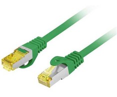 Jungiamasis laidas KAT.6A S/FTP LSZH CU 20M Žalias Fluke Passed Lanberg