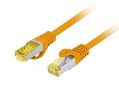 Lanberg PATCHCORD KAT.6A S/FTP LSZH CU 1M ORANŽINĖ FLUKE PASSED LANBERG