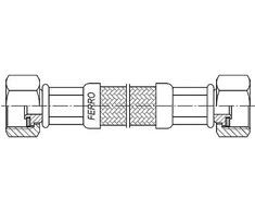 Jungiamoji žarna Ferro Plieninė pinto plieno žarna 3/4" NN L-100cm PWS64