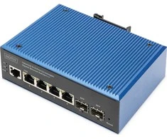 Šakotuvas Jungiklis Digitus Digitus Industrial Gigabit Ethernet PoE jungiklis, 4+2 prievadai, valdomas duomenų perdavimo lygmenyje (L2)