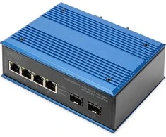 Šakotuvas Jungiklis Digitus DIGITUS pramoninis 4+2 prievadas Gigabit Ethernet jungiklis 4 prievadas GE RJ 54 2 GE SFP prievadas