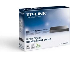 Šakotuvas TP-Link 8-PORT GIGABIT SMART SWITCH - DESKTOP STEEL CASE