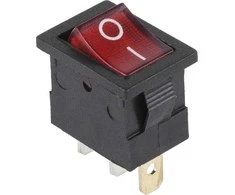 Złącze Jungiklio jungtis MK1011, raudonai šviečianti, 230 V