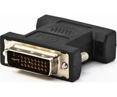 Video redukcja, DVI (24+5) M - VGA (D-sub) (F), juoda